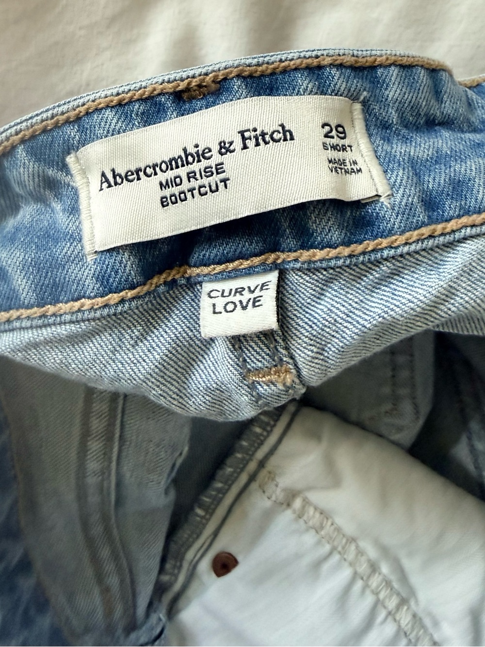 Abercrombie & Fitch Light Blue Boot Cut Jeans - Picture 3 of 3